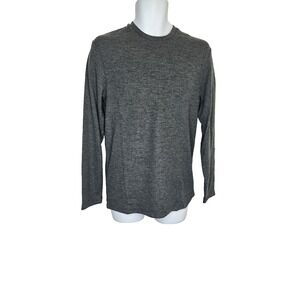 Level Ten Men's Small Charcoal Gray‎ Long Sleeve Knit Shirt NWT Casual Basic